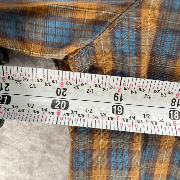 New OUTERKNOWN Shirt Mens MED Long Sleeve Button Up Plaid Organic Cotton Hemp - Picture 13 of 15